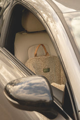 SET: Car seat for dogs beige + fur case