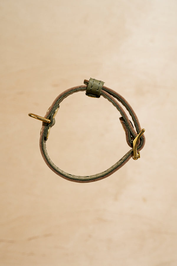 Collar Pony-Walkony, green and beige