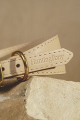 Hundehalsband Hering beige