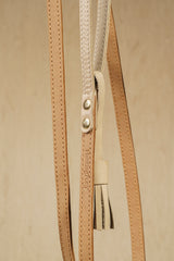 Walk kit: Walkony leash + harness beige-ginger