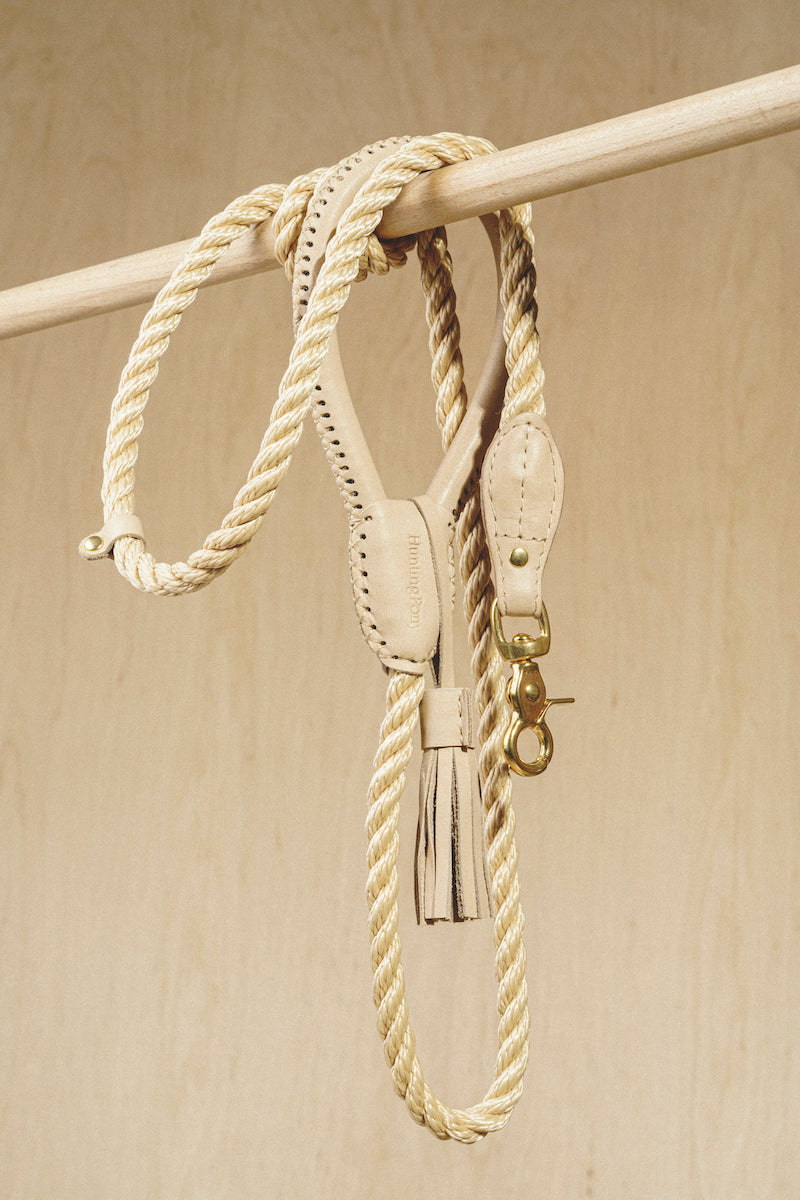 Dog leash Country Pony Beige, synthetic rope