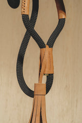 Walk kit: Makarony dark rope leash + collar ginger