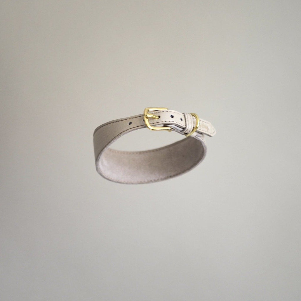 Dog collar Herring beige
