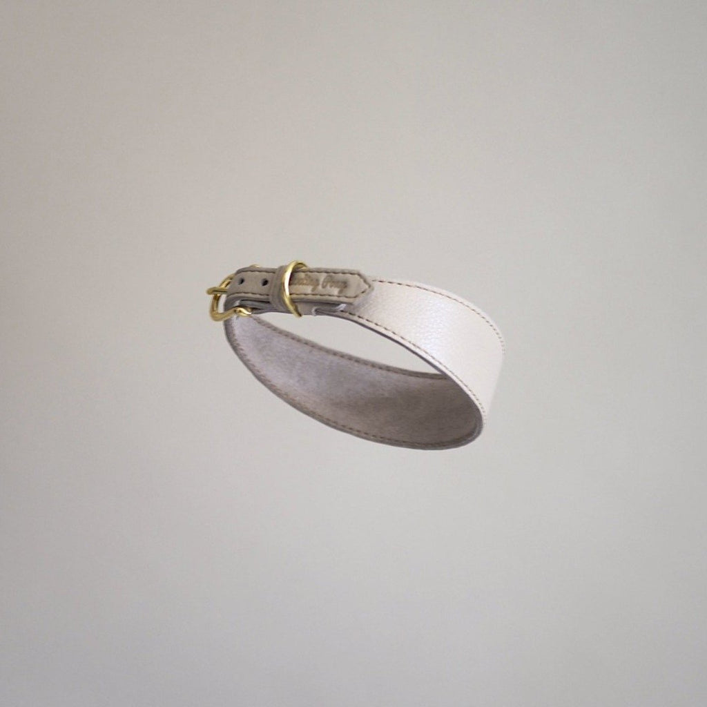 Dog collar Herring beige