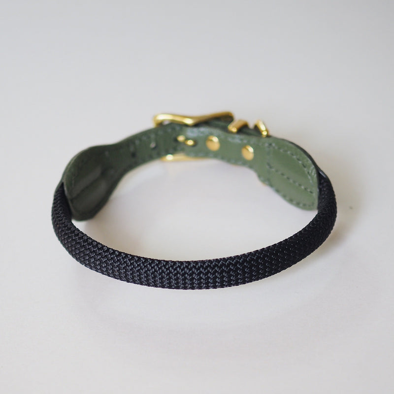 Dog collar Pony makarony green